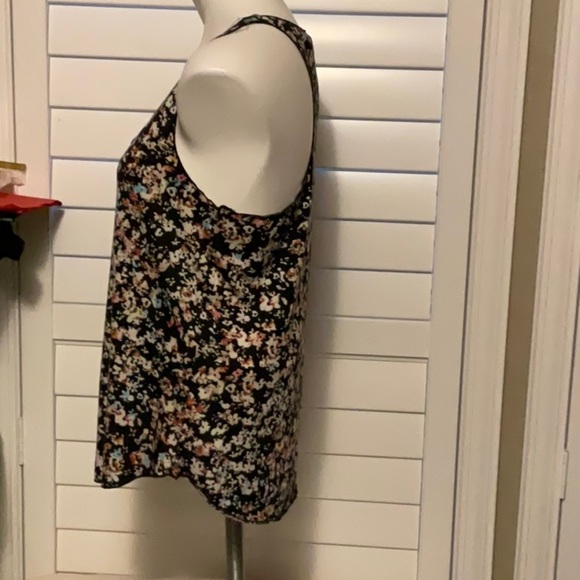 American Rag Black Floral Tank Top - Picture 5 of 7